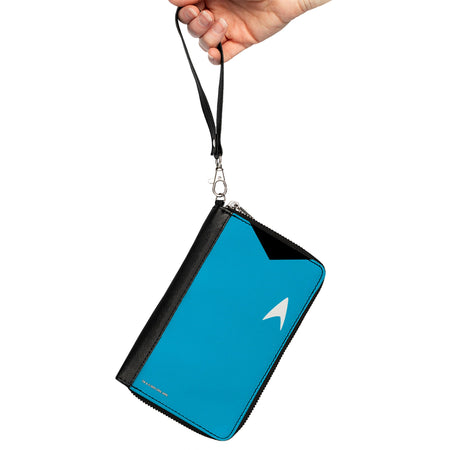 Star Trek Spock Close-Up Blue Rectangle Zip Wallet