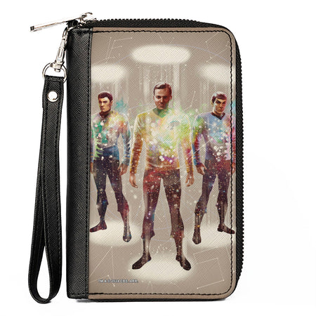 Star Trek Original Series transporter beam crew zip around wallet front view