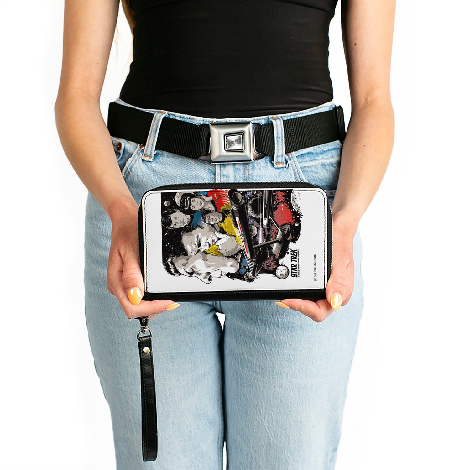 Back view of the Star Trek TOS poster design wallet