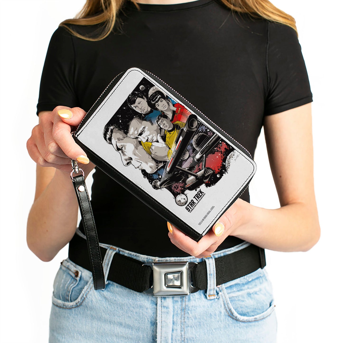 Interior view showing card slots and bill compartment