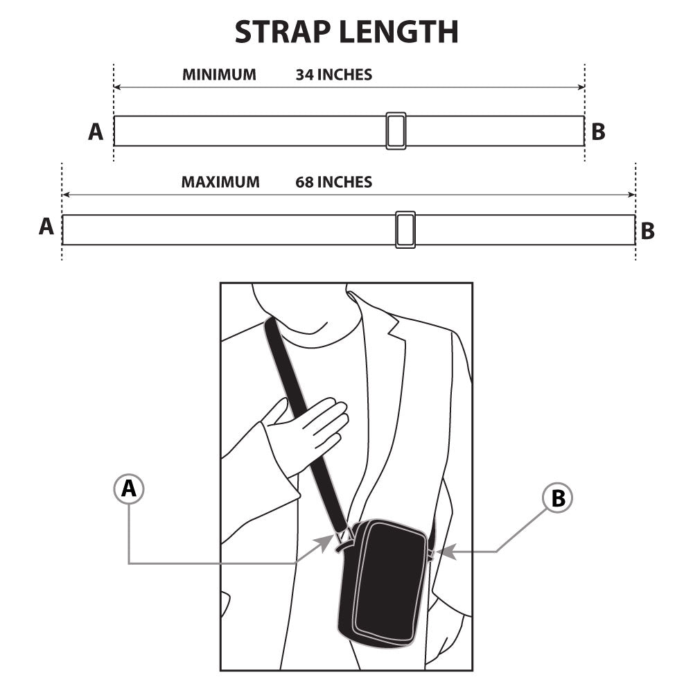 Detail shot of the buckle closure and interior storage space for the Star Trek bag.