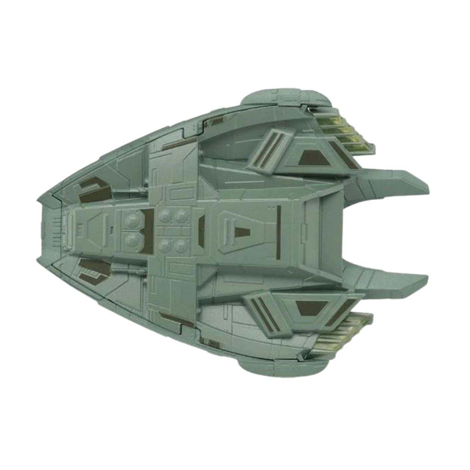 The Star Trek collectible model packaged securely inside its collector display box