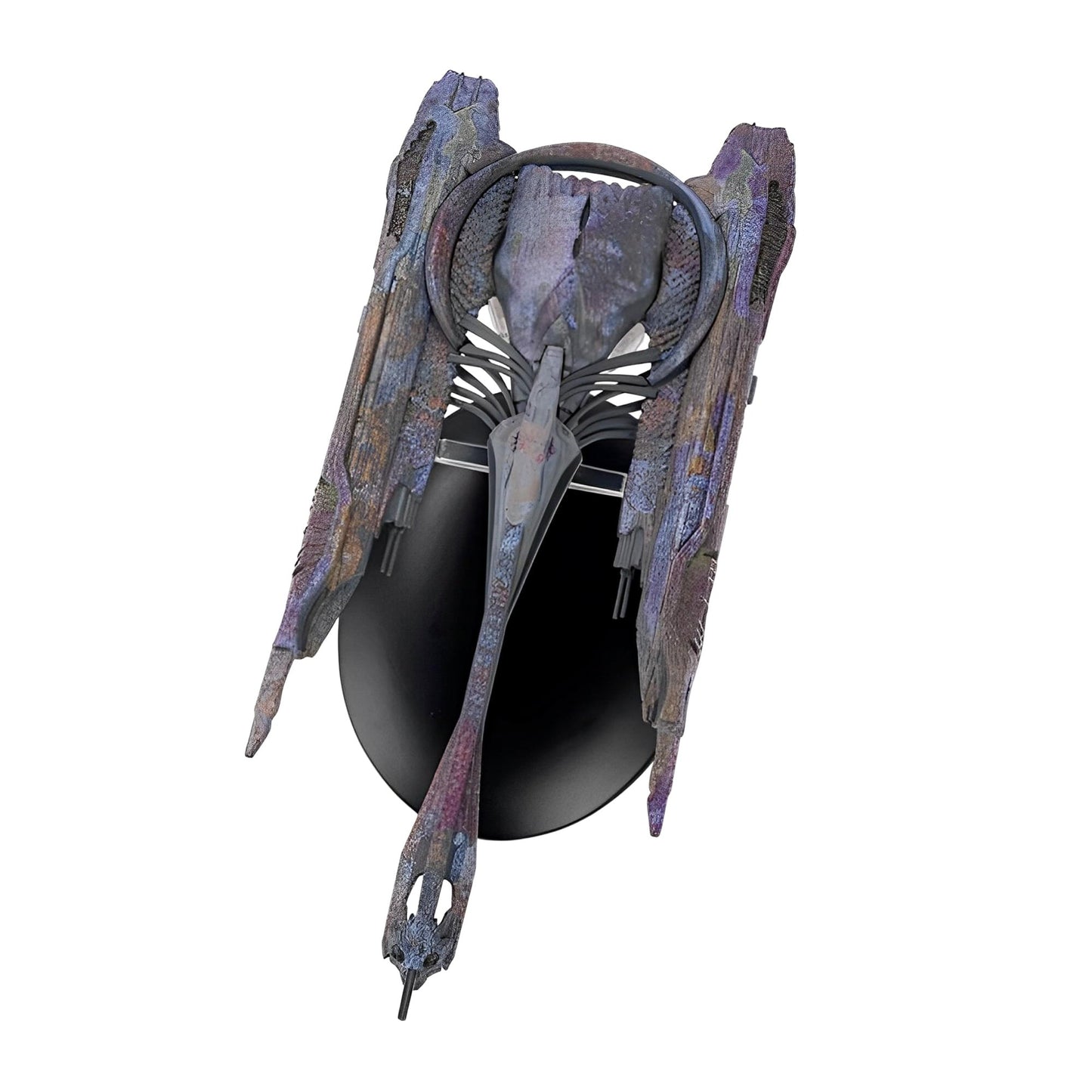 Top-down view of the Star Trek Discovery Klingon QOJ Class vessel showing its distinctive winged configuration