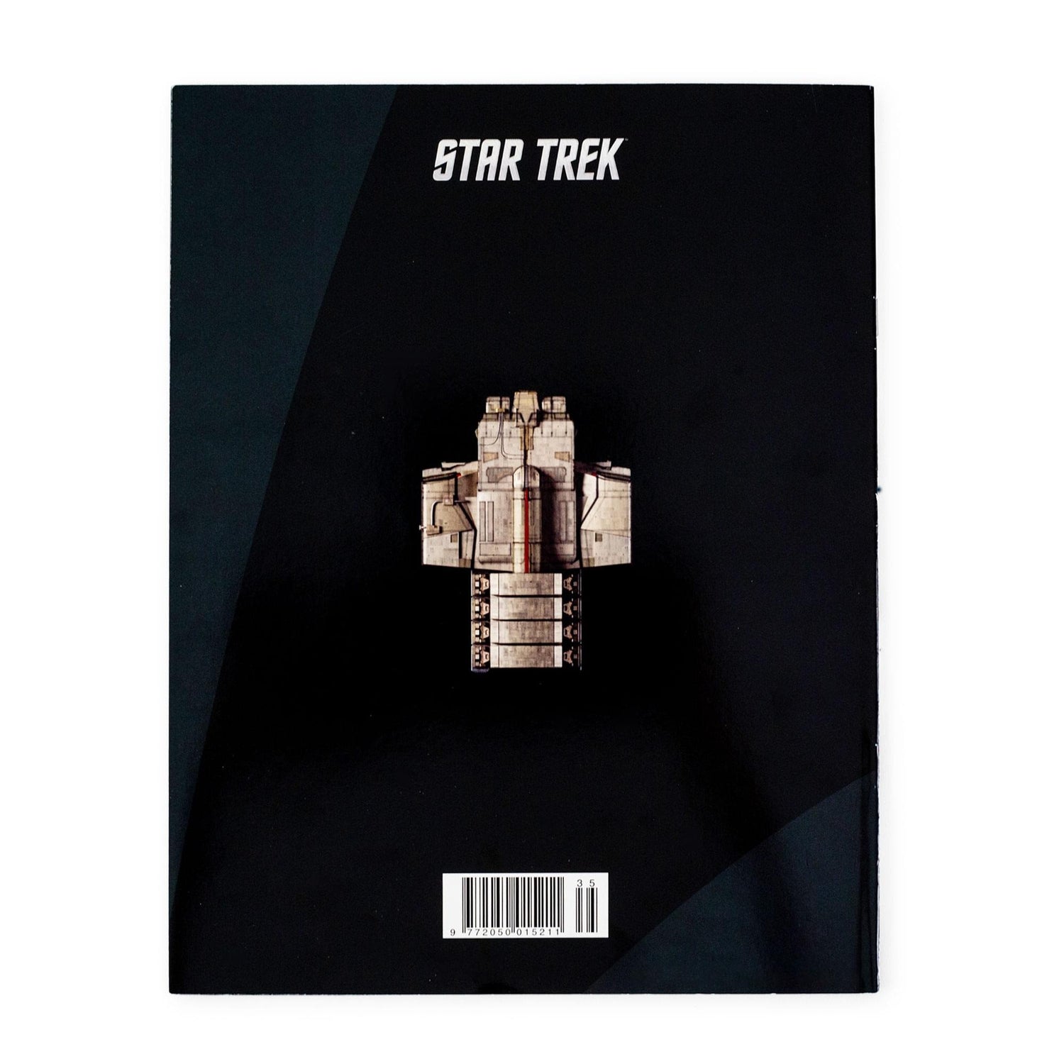Back cover of the Star Trek publication featuring series branding and collection details