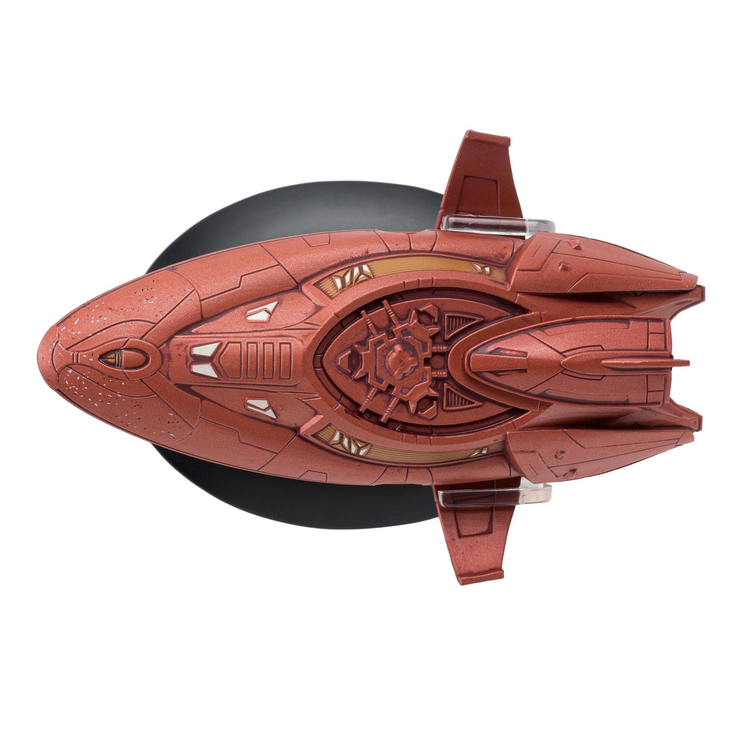 Angle view of the detailed impulse engines and hull paneling