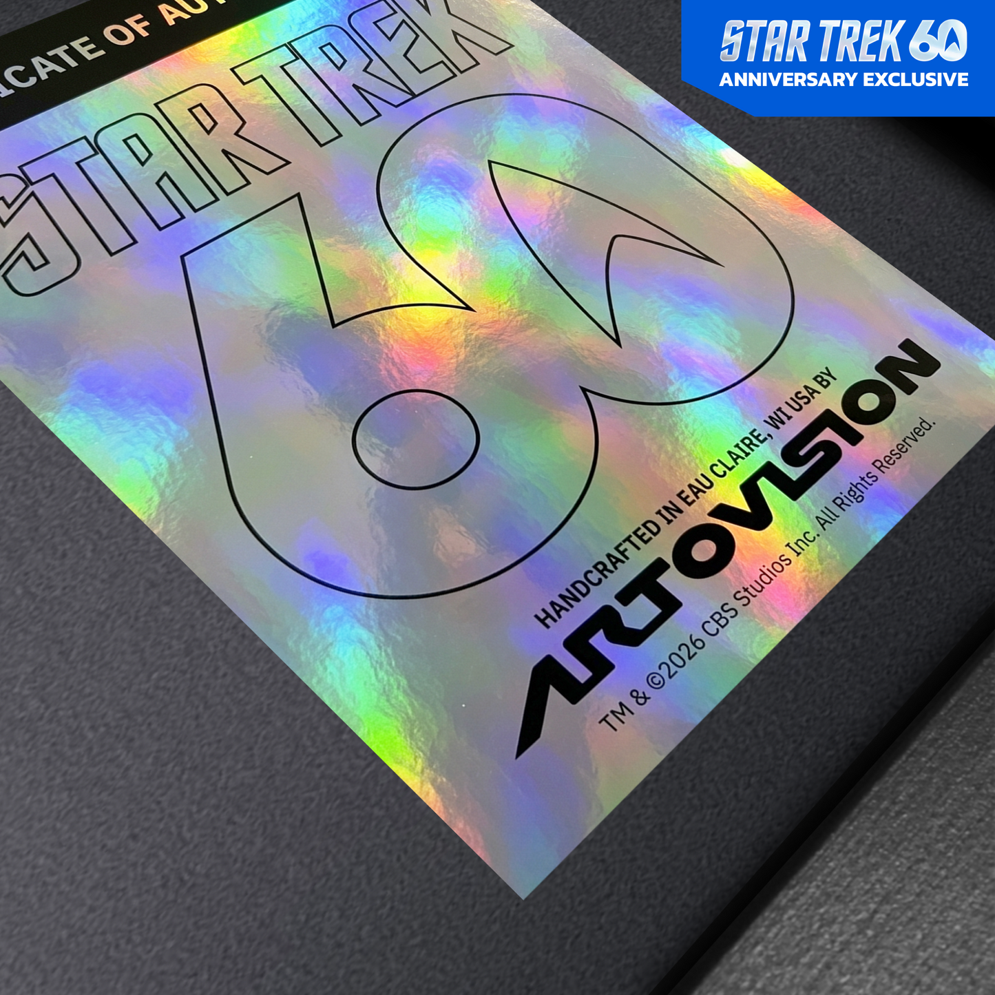 Star Trek 60th Anniversary Shadowbox Art