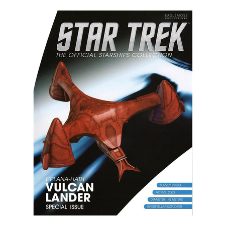 Collector box for the Eaglemoss Star Trek Vulcan Lander model and magazine set featuring Starfleet branding