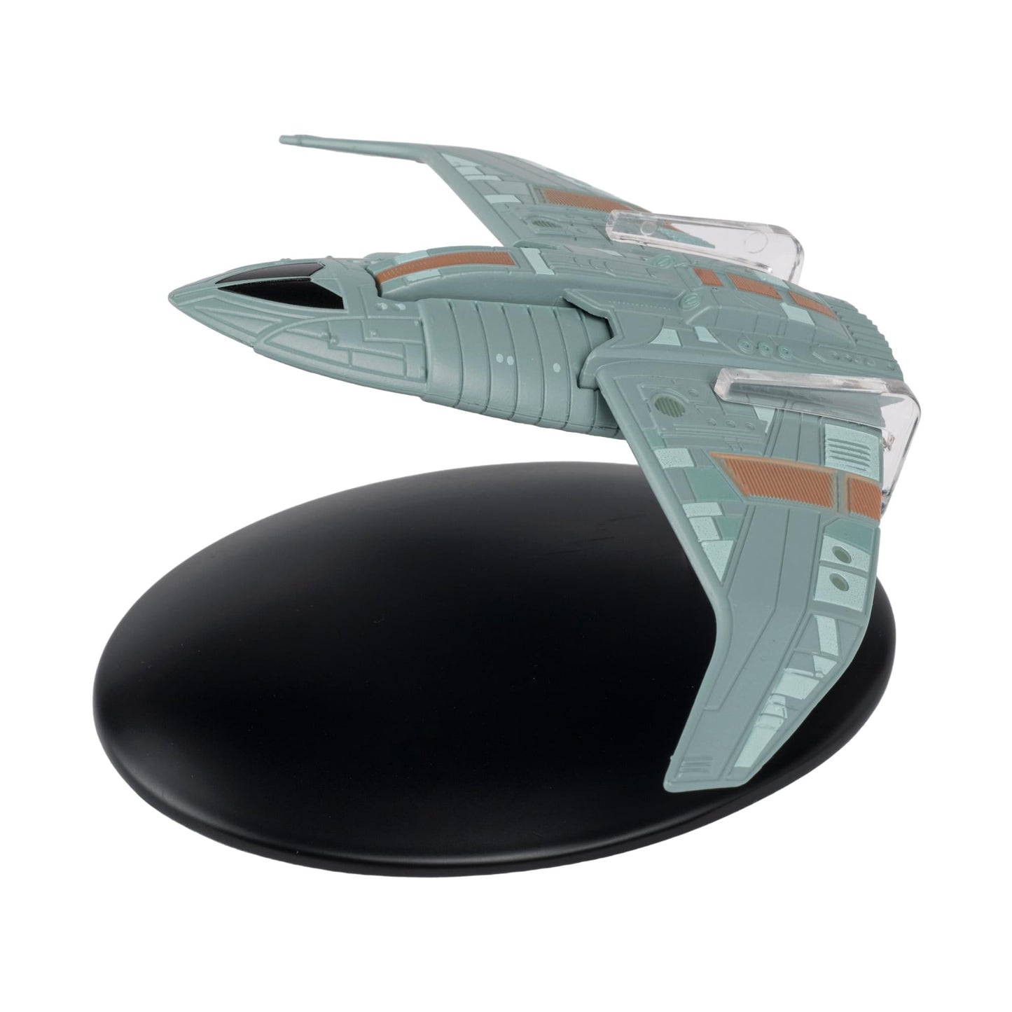 Close-up shot of the hull plating and hand-painted markings on the starship