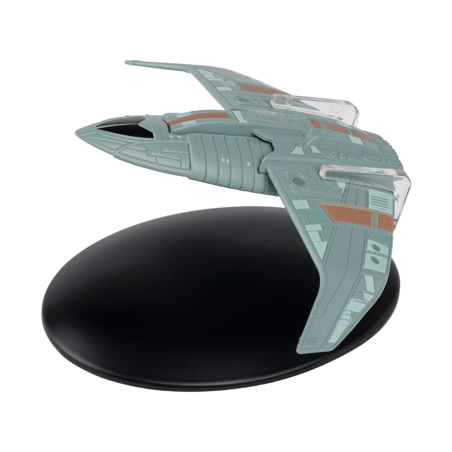 Close-up shot of the hull plating and hand-painted markings on the starship