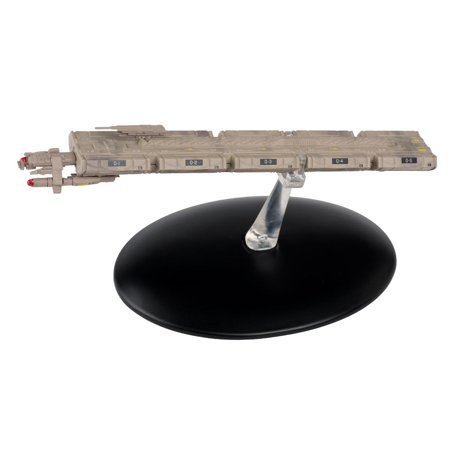 Eaglemoss Star Trek ECS Horizon starship replica displayed on a stand against a neutral background