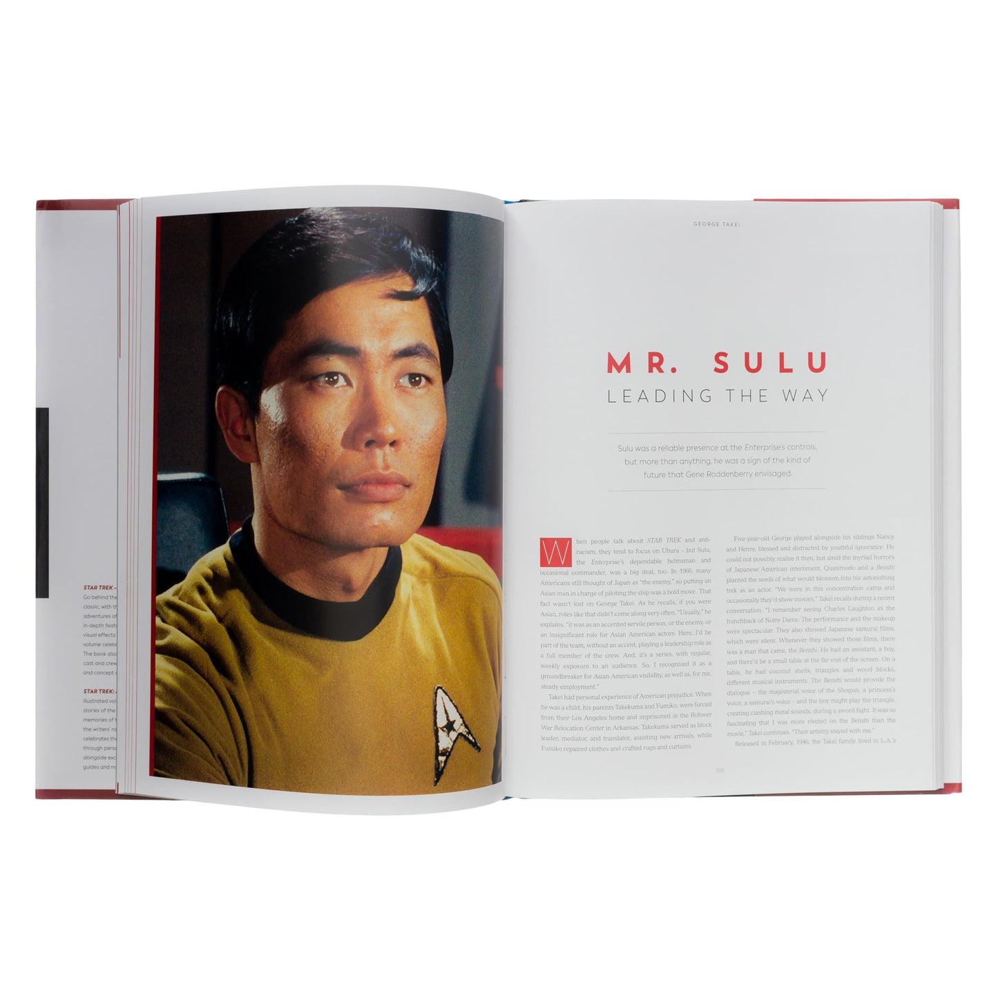 Open pages displaying rare behind-the-scenes photographs and production sketches