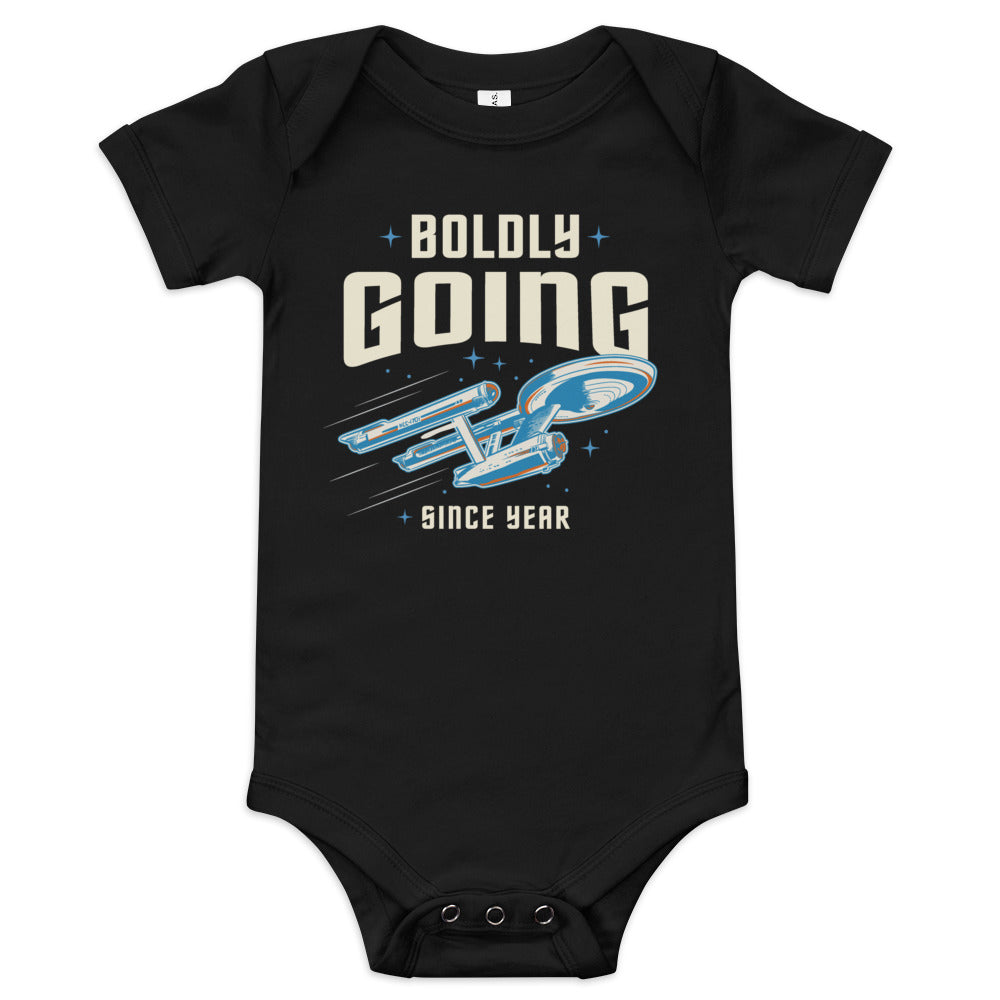 Star Trek Baby Bodysuit Boldly Going Since Personalized Year