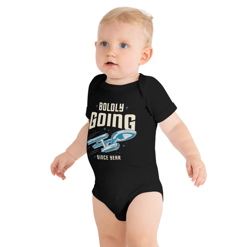Star Trek Baby Bodysuit Boldly Going Since Personalized Year