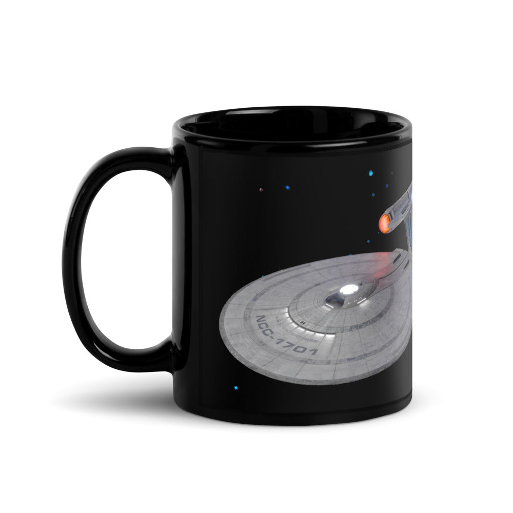 Star Trek: Strange New Worlds Enterprise Black Mug