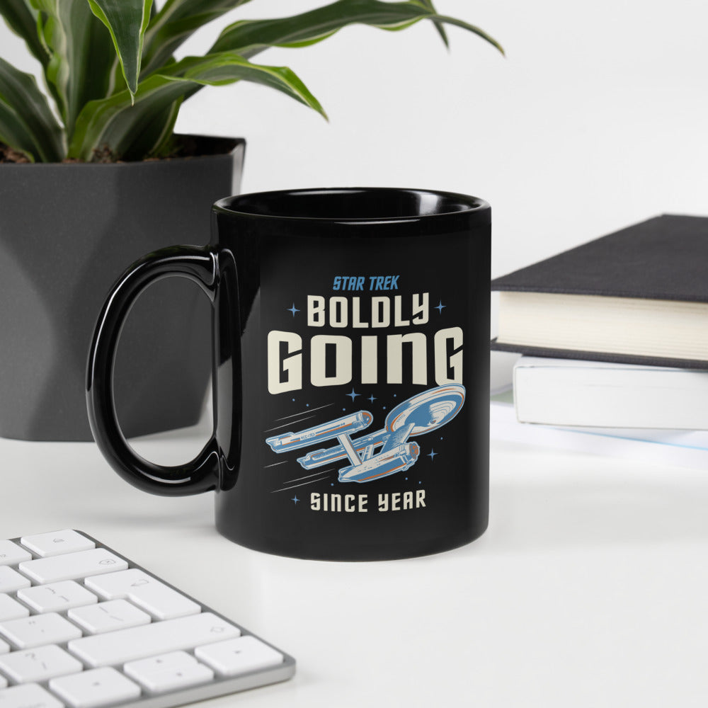 Star Trek Personalized Year Mug Boldly Going Since 1966
