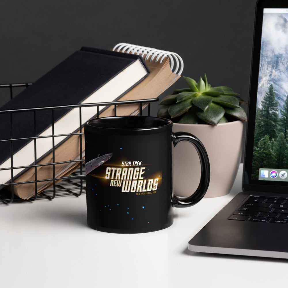 Star Trek: Strange New Worlds Enterprise Black Mug