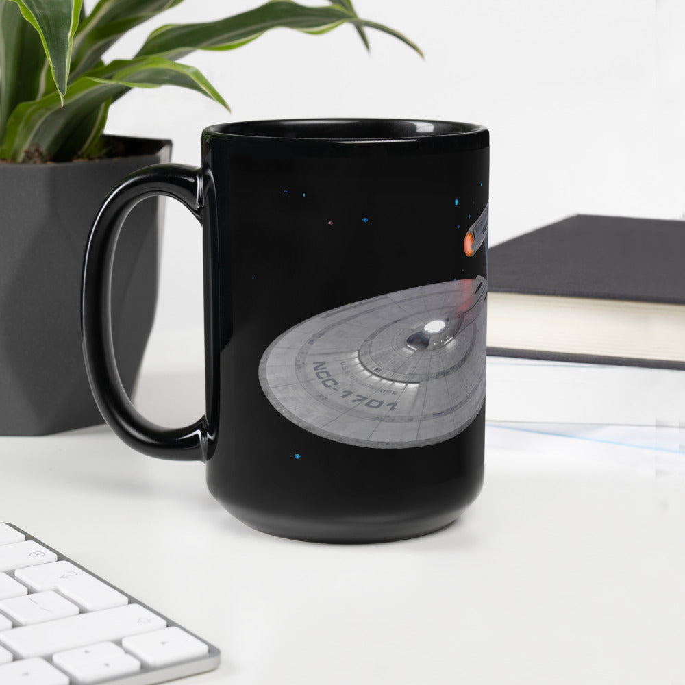 Star Trek: Strange New Worlds Enterprise Black Mug