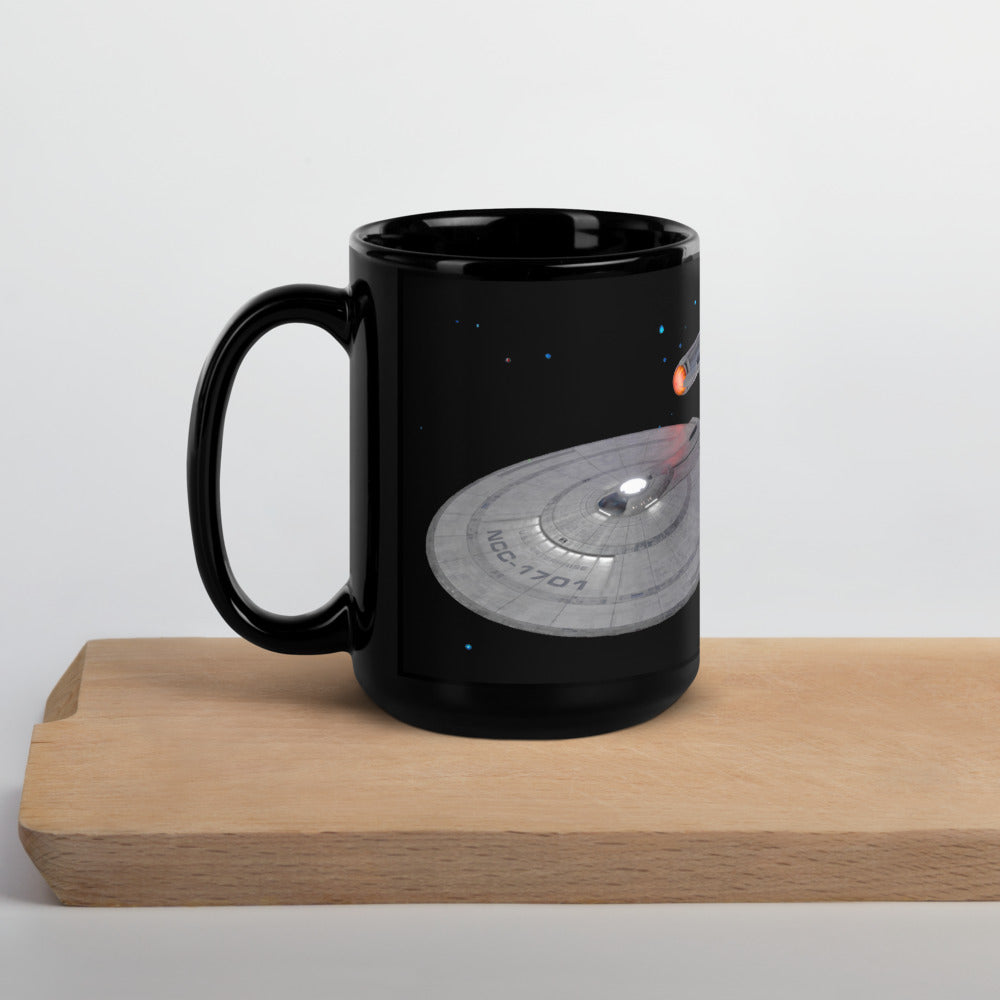 Star Trek: Strange New Worlds Enterprise Black Mug