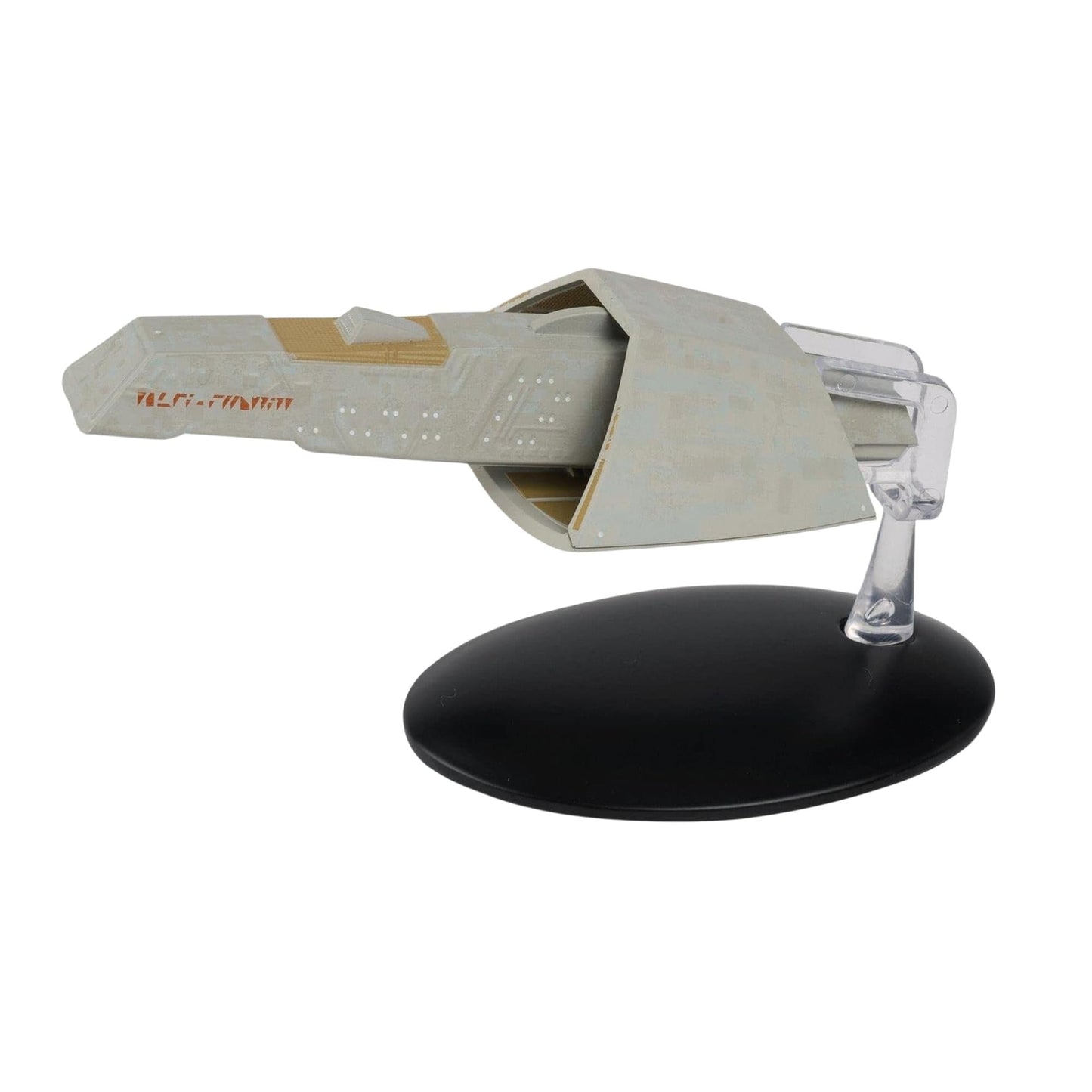Top-down view of the Star Trek collectible starship displaying its full layout and structural symmetry