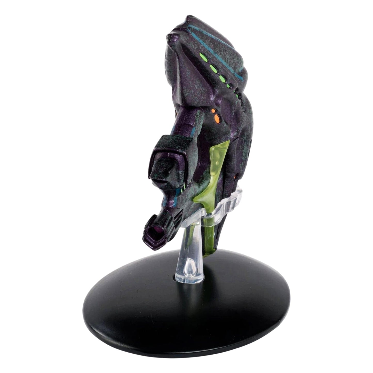 Top-down view highlighting the intricate hull details and coloration of the Star Trek model