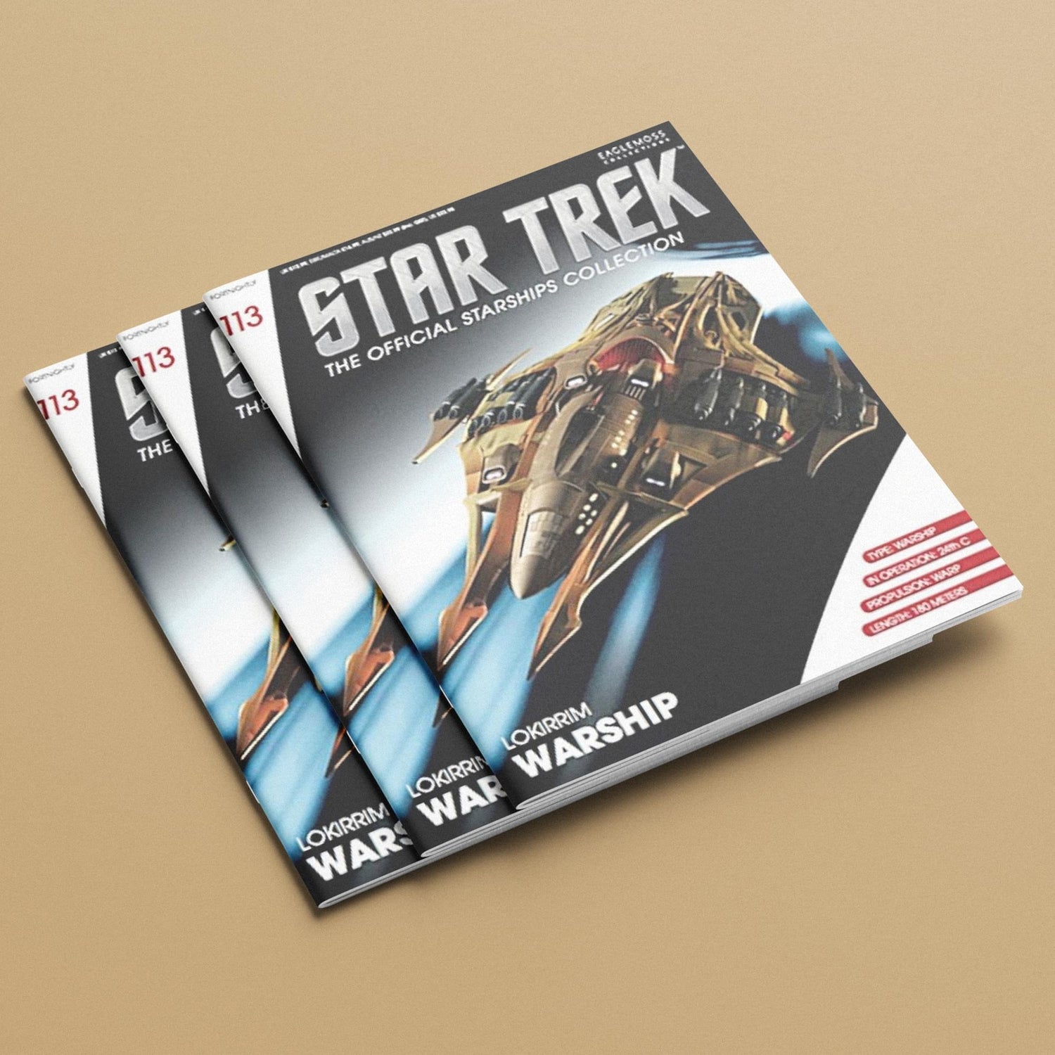 Back cover of the Star Trek collector magazine displaying publication details and editorial information