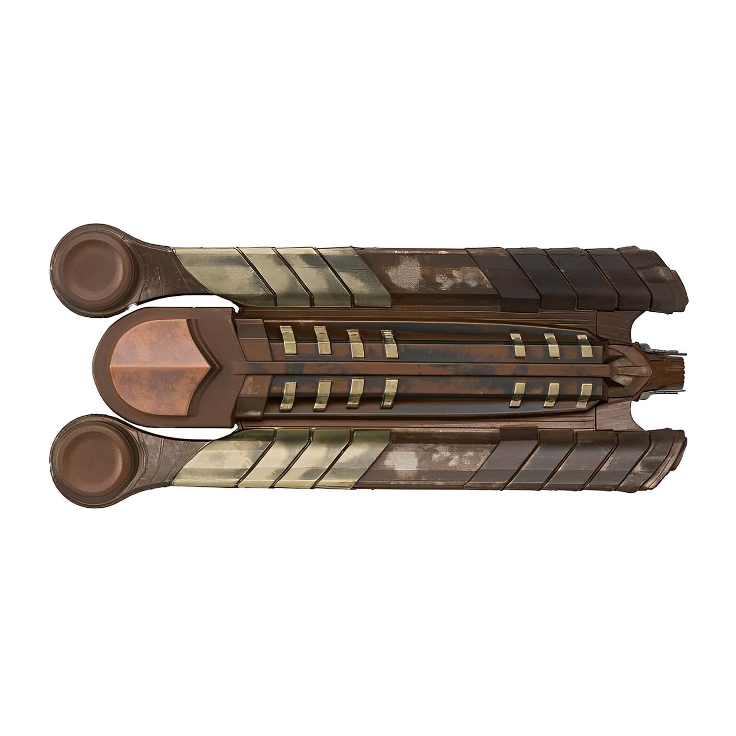 Close-up perspective shot focusing on the bridge section and forward weapon arrays of the Batlh Class