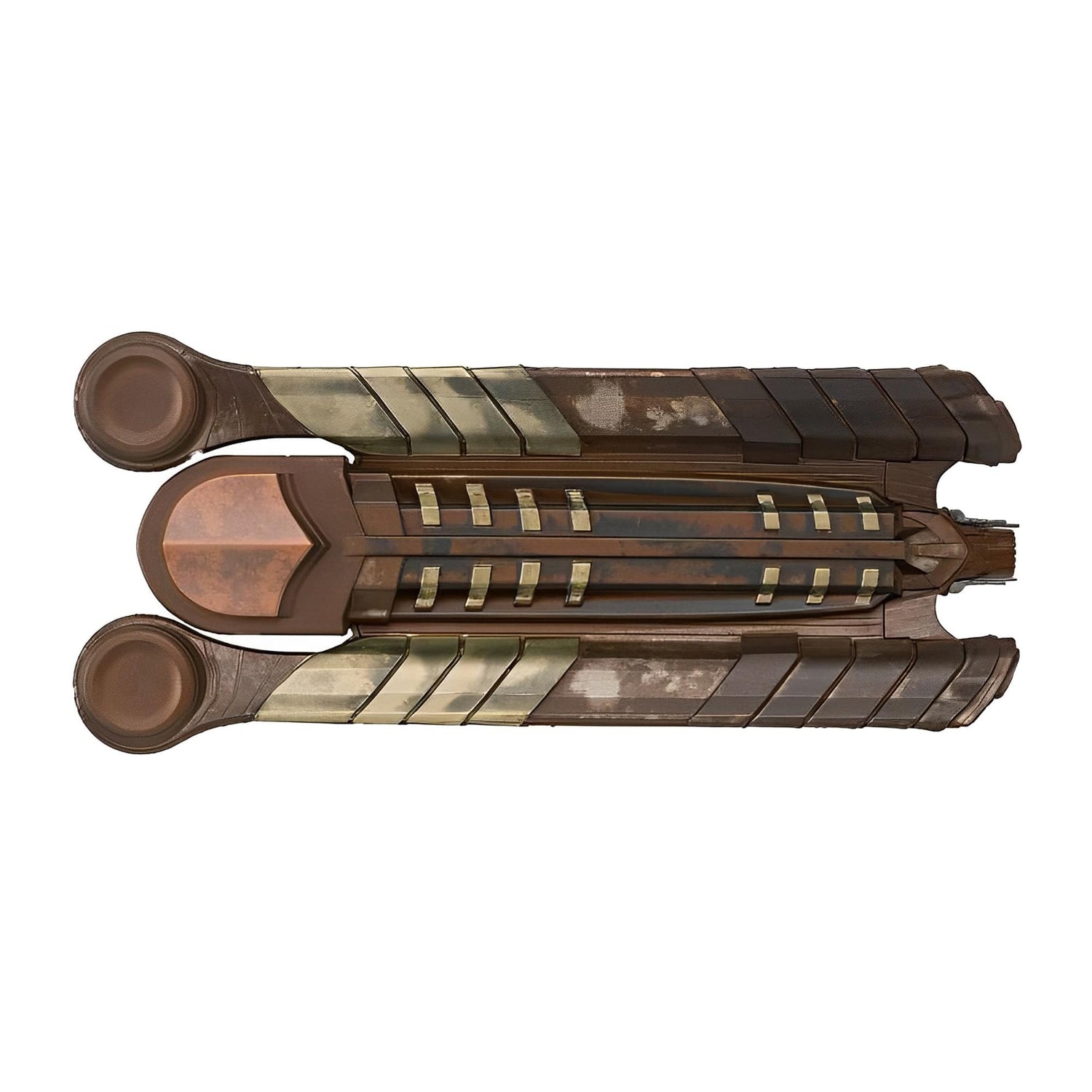 Close-up perspective shot focusing on the bridge section and forward weapon arrays of the Batlh Class