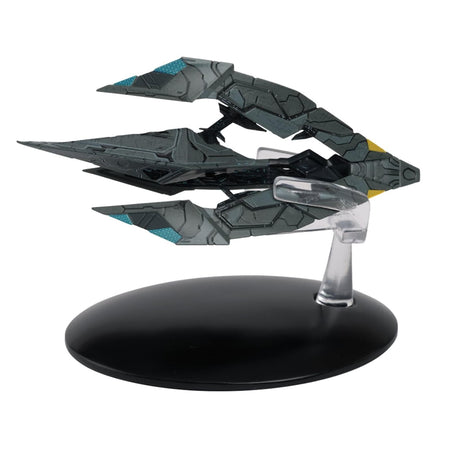 Top-down view highlighting the intricate hull geometry and hand-painted details of the Tholian starship