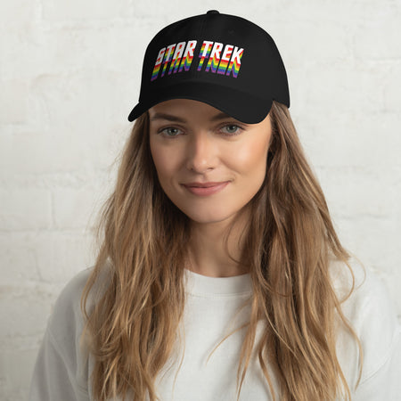 Star Trek Logo Classic Dad Hat Black