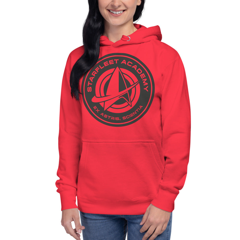 Star Trek Starfleet Academy Logo Unisex Premium Hoodie Team Red