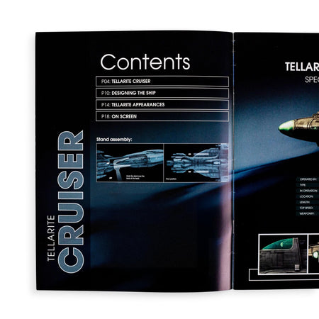 Close-up view of the magazine cover showcasing the Star Trek title branding and the Tellarite Cruiser vessel designation