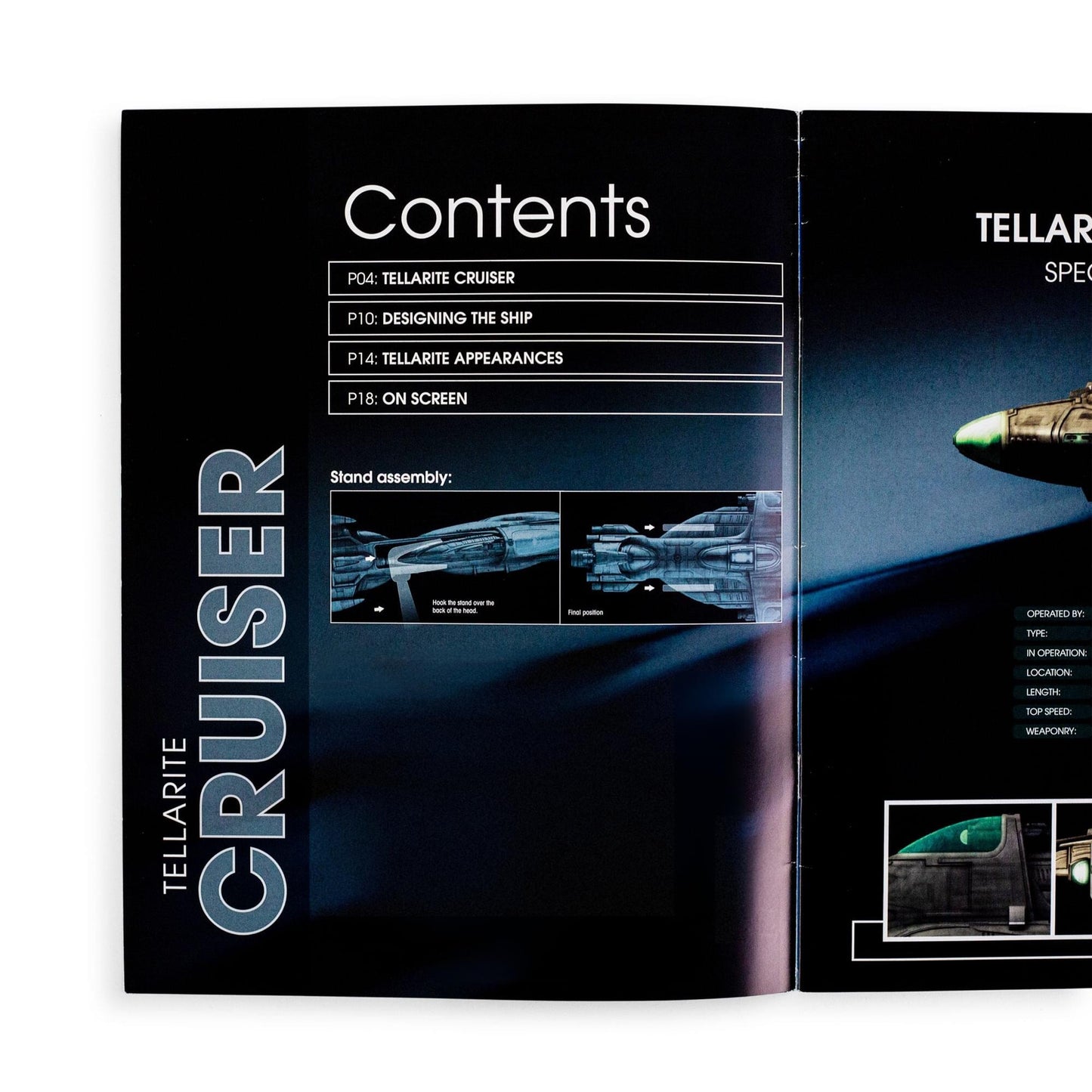 Close-up view of the magazine cover showcasing the Star Trek title branding and the Tellarite Cruiser vessel designation