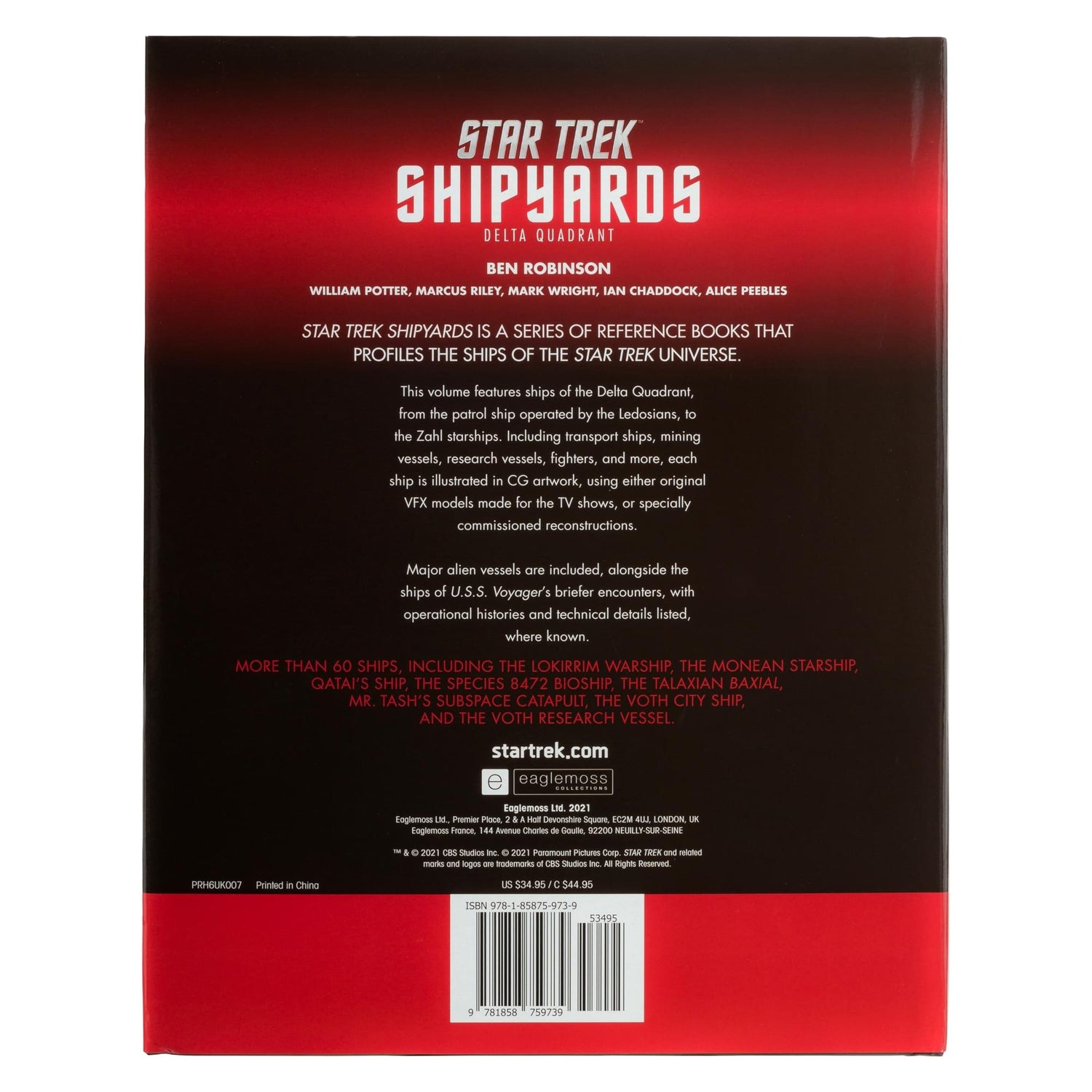 Stacked display showing the comprehensive nature of the Star Trek Shipyards reference guide series