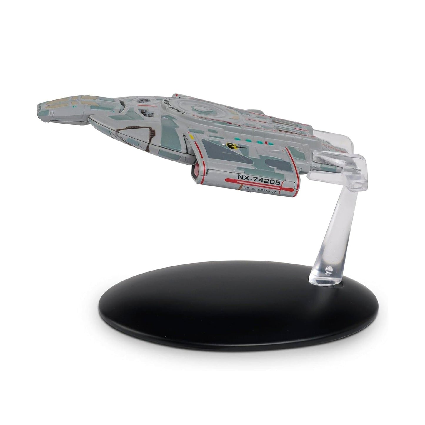 Starboard side view of the I.S.S. Defiant against a neutral background