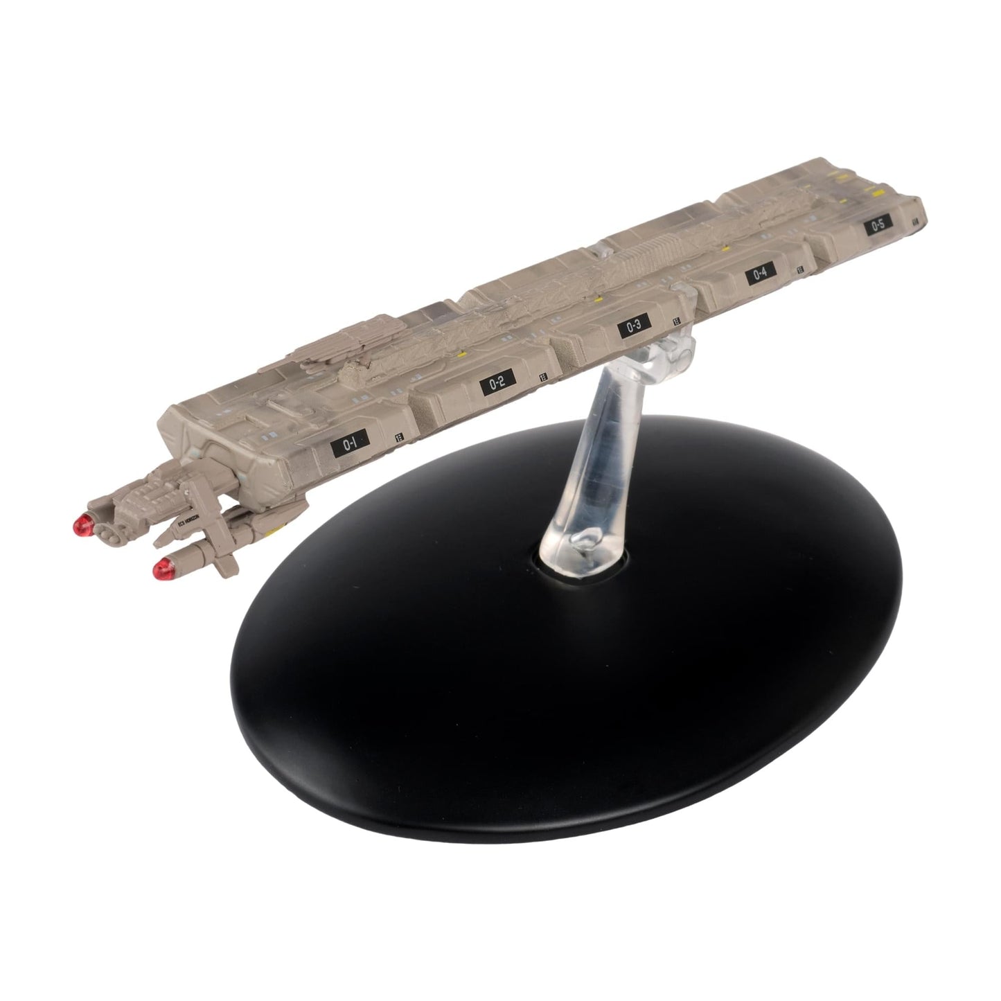 Top-down view of the ECS Horizon collectible starship detailing its cargo hull configuration