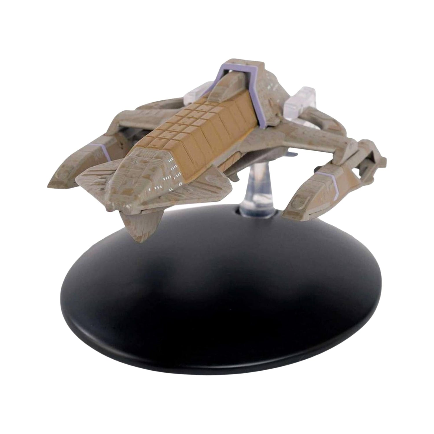 Top-down view of the Karemma Starship model highlighting its upper hull plating and detailing