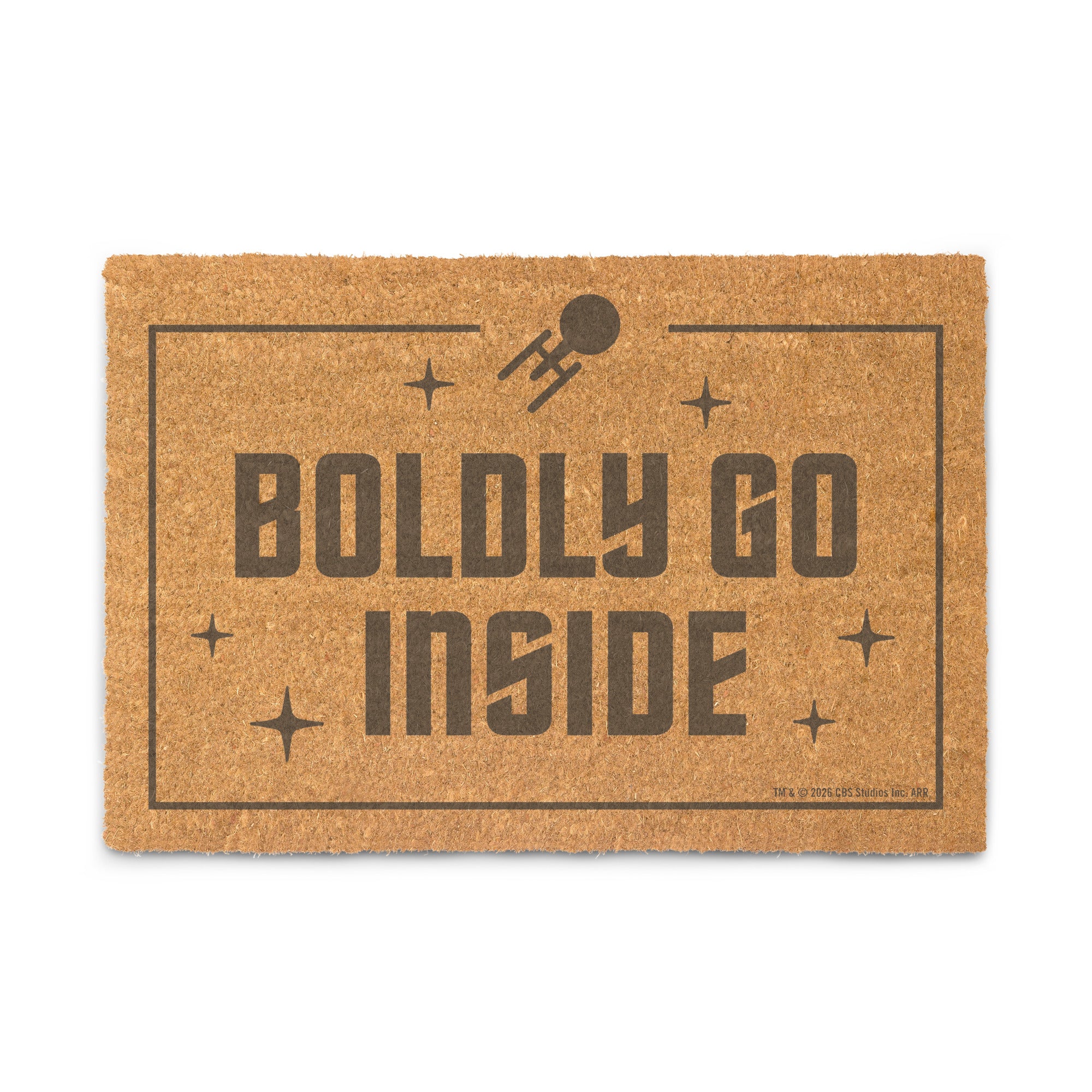 Star Trek Doormat Boldly Go Inside
