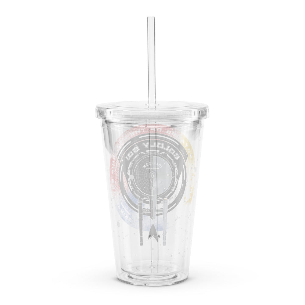 Star Trek: The Original Series Boldly Go Clear Tumbler