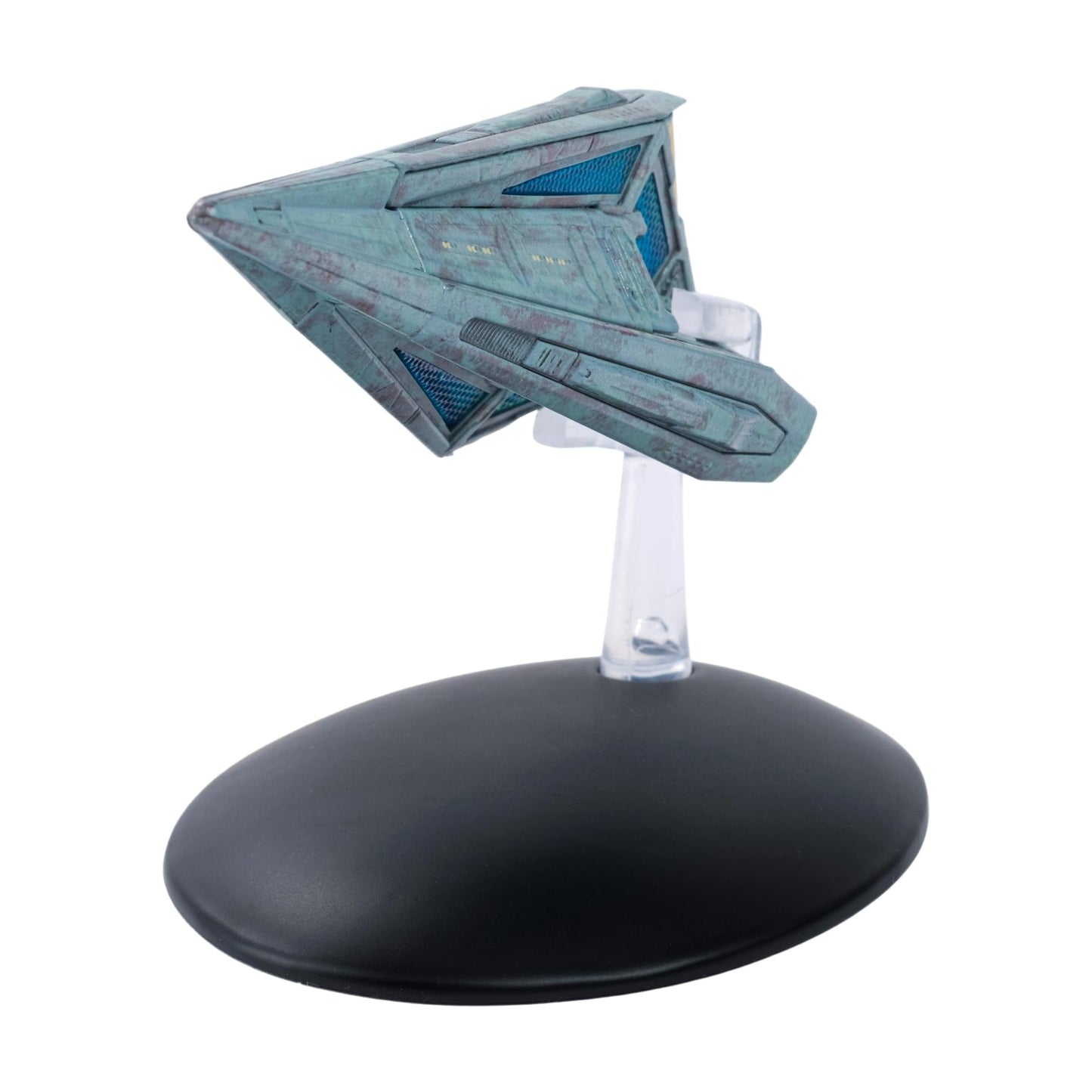 Close-up detail shot of the intricate surface textures and color patterns on the Tholian Starship hull