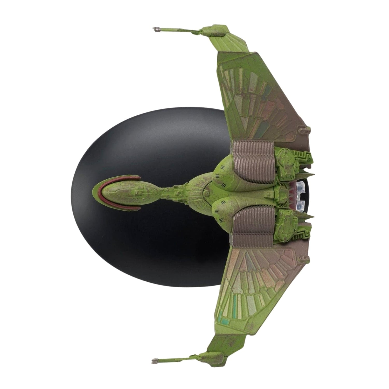 Packaging box art and display presentation for the Star Trek collectible starship