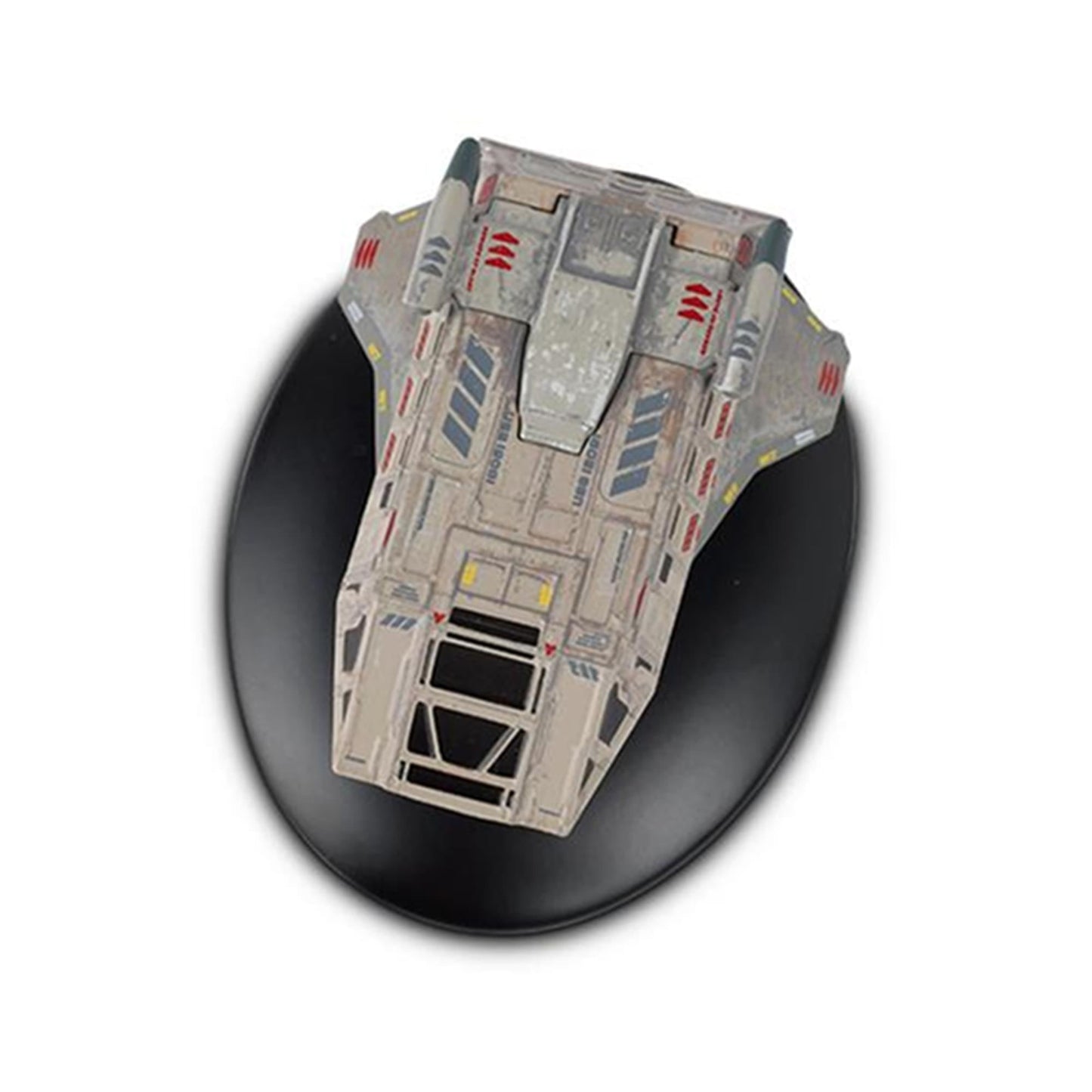 Display base and packaging view for the Star Trek shuttlecraft model collection