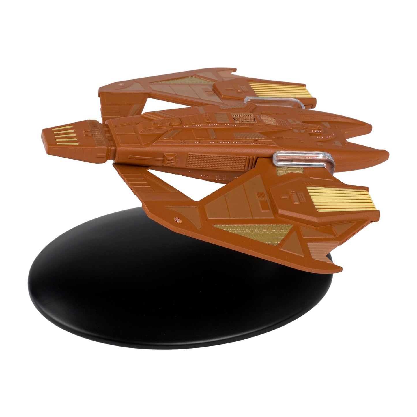 Rear view of the Vidiian Warship collectible highlighting its engine configuration