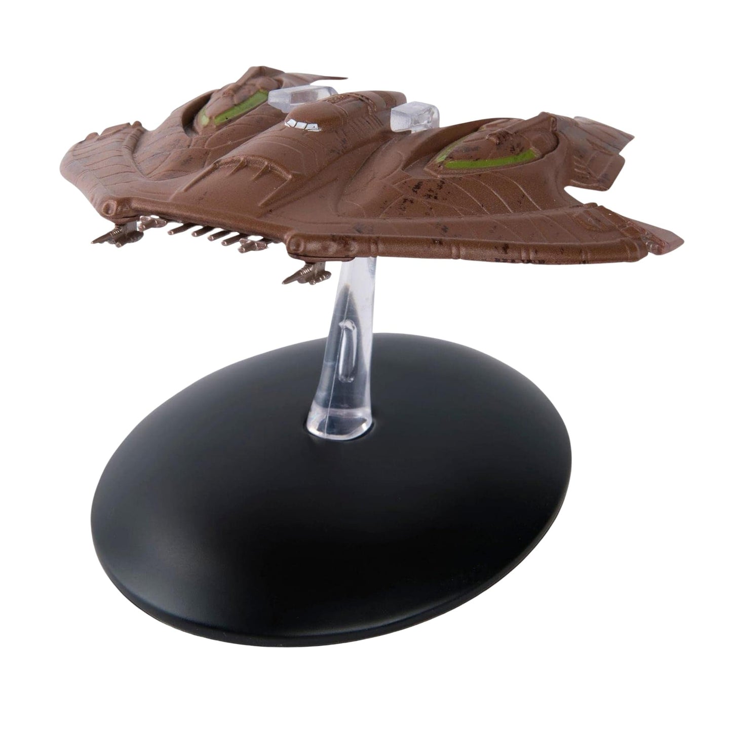 Rear view showcasing the engine section and structural thrusters of the starship model