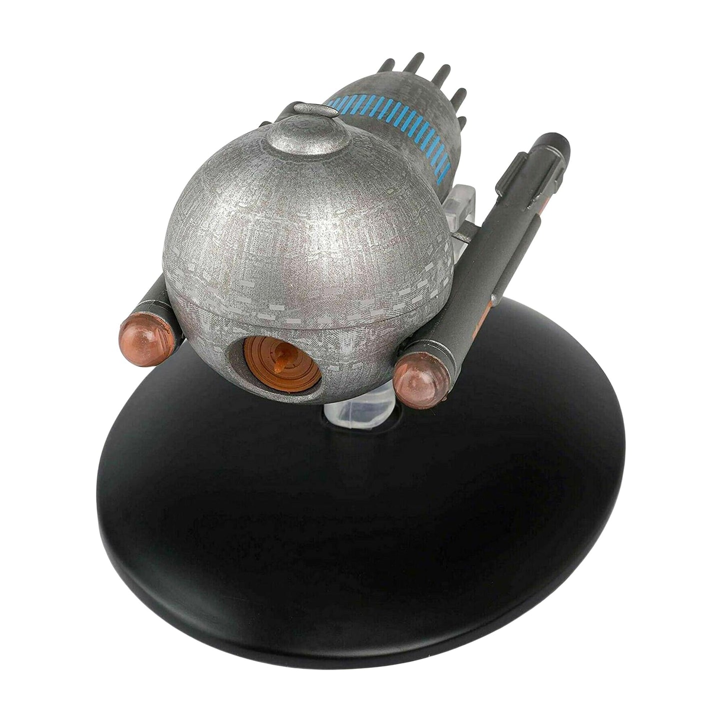 Front quarter view of the Medusan Federation transport model against a dark starlight background