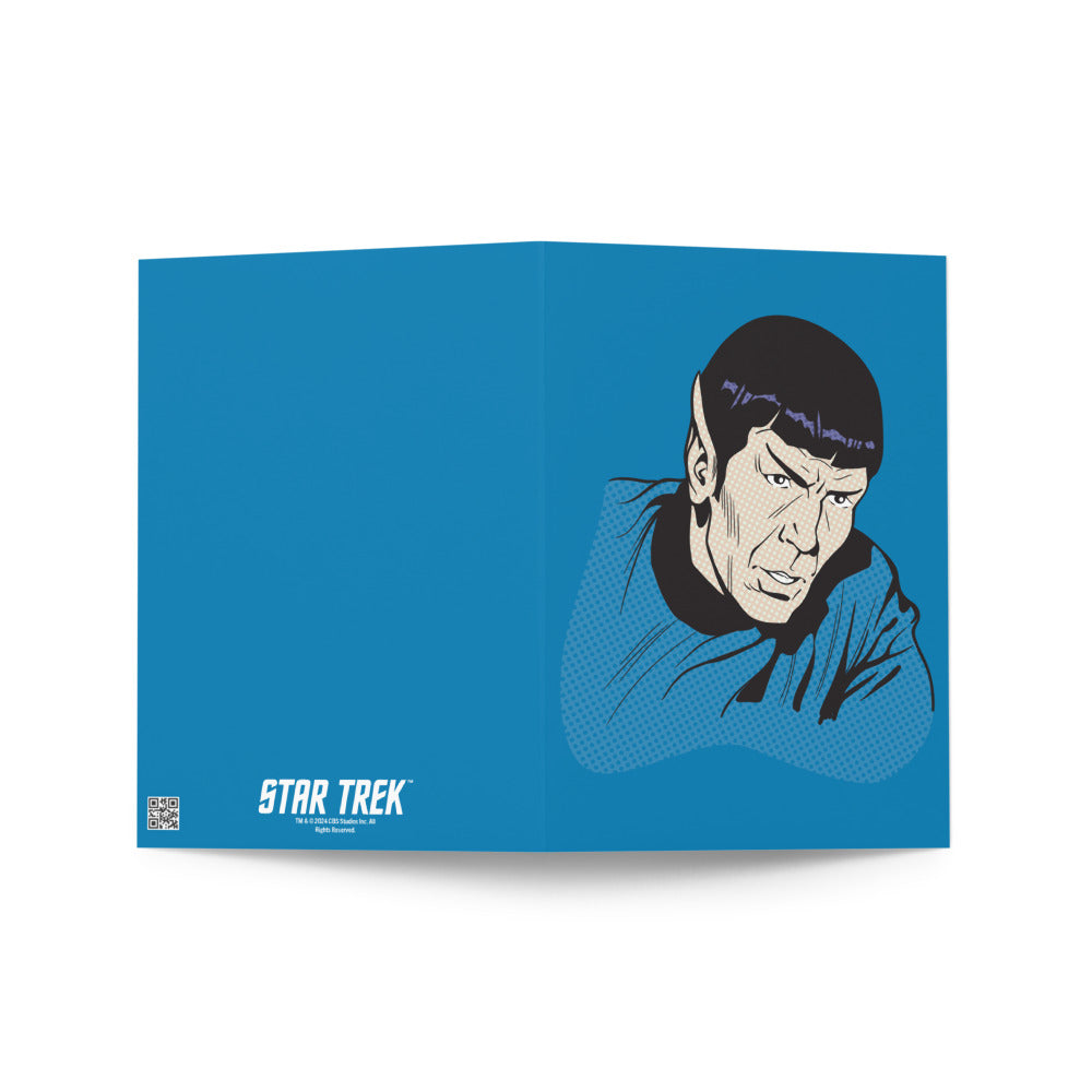 Spock Data Card Star Trek: The Original Series Spock Greeting Card