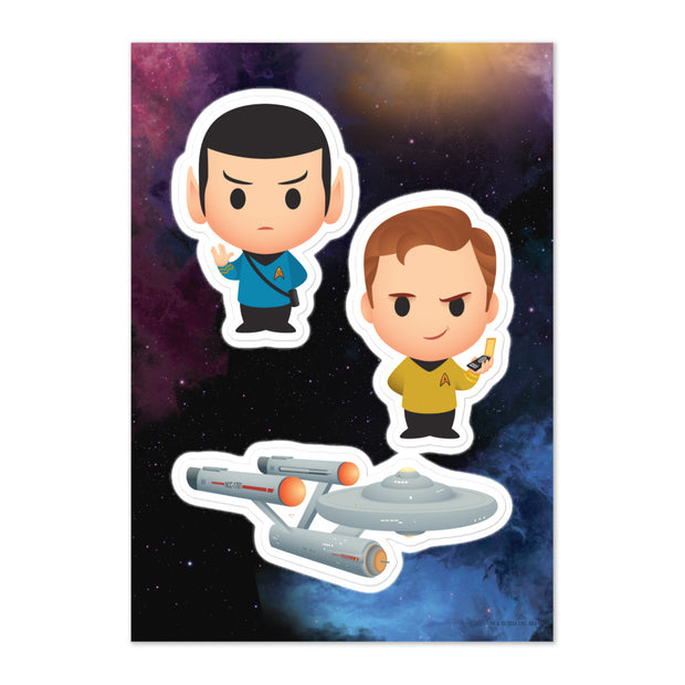 Star Trek: The Original Series Chibi Sticker Sheet
