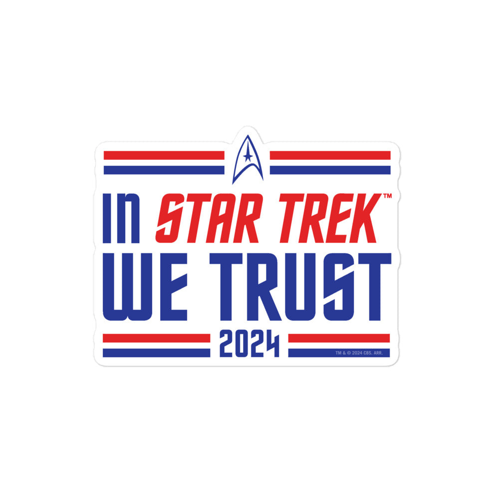 Star Trek In Star Trek We Trust Sticker