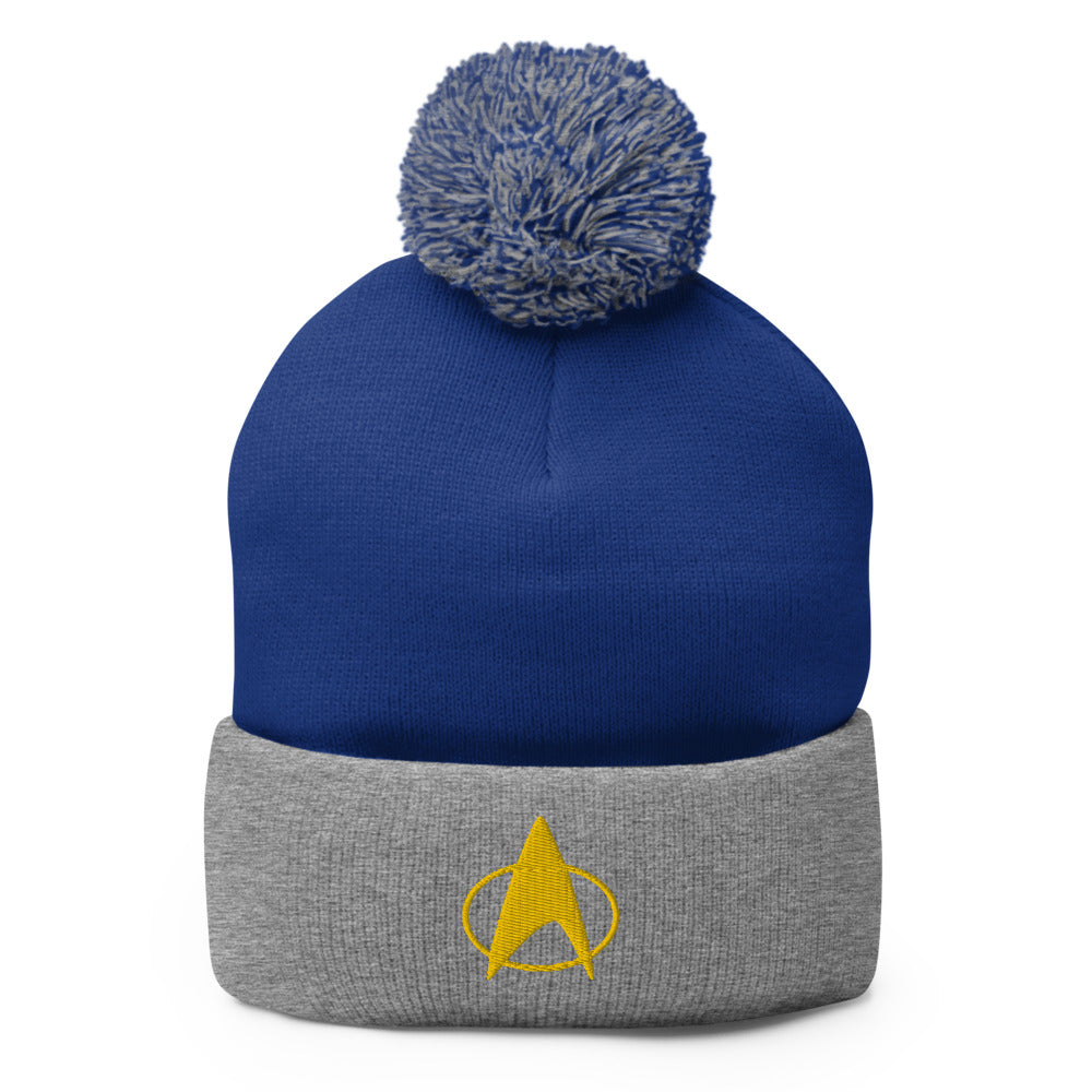 Star Trek: The Next Generation Delta Embroidered Pom Pom Knit Beanie