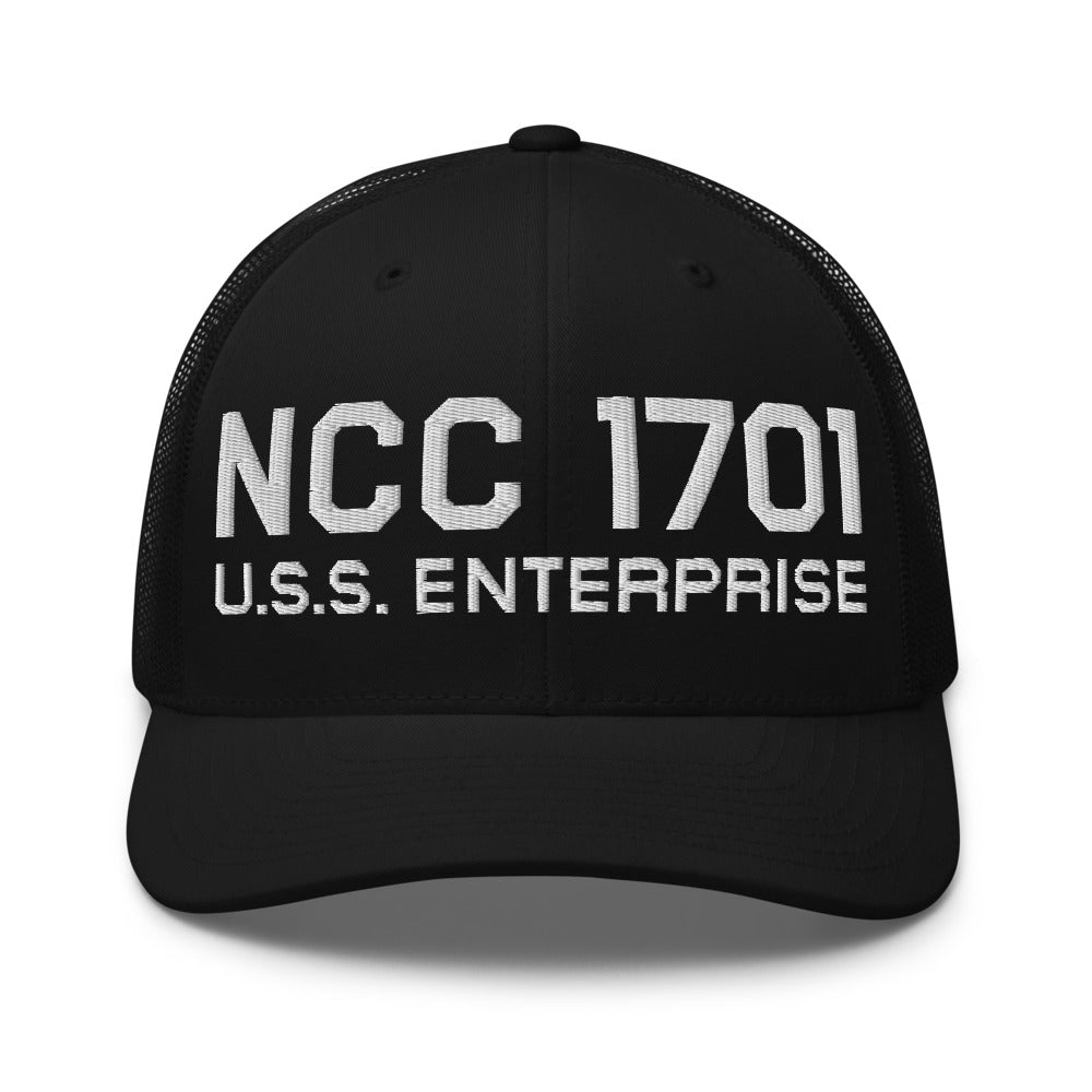 Star Trek: The Original Series U.S.S. Enterprise NCC-1701 Embroidered Trucker Hat