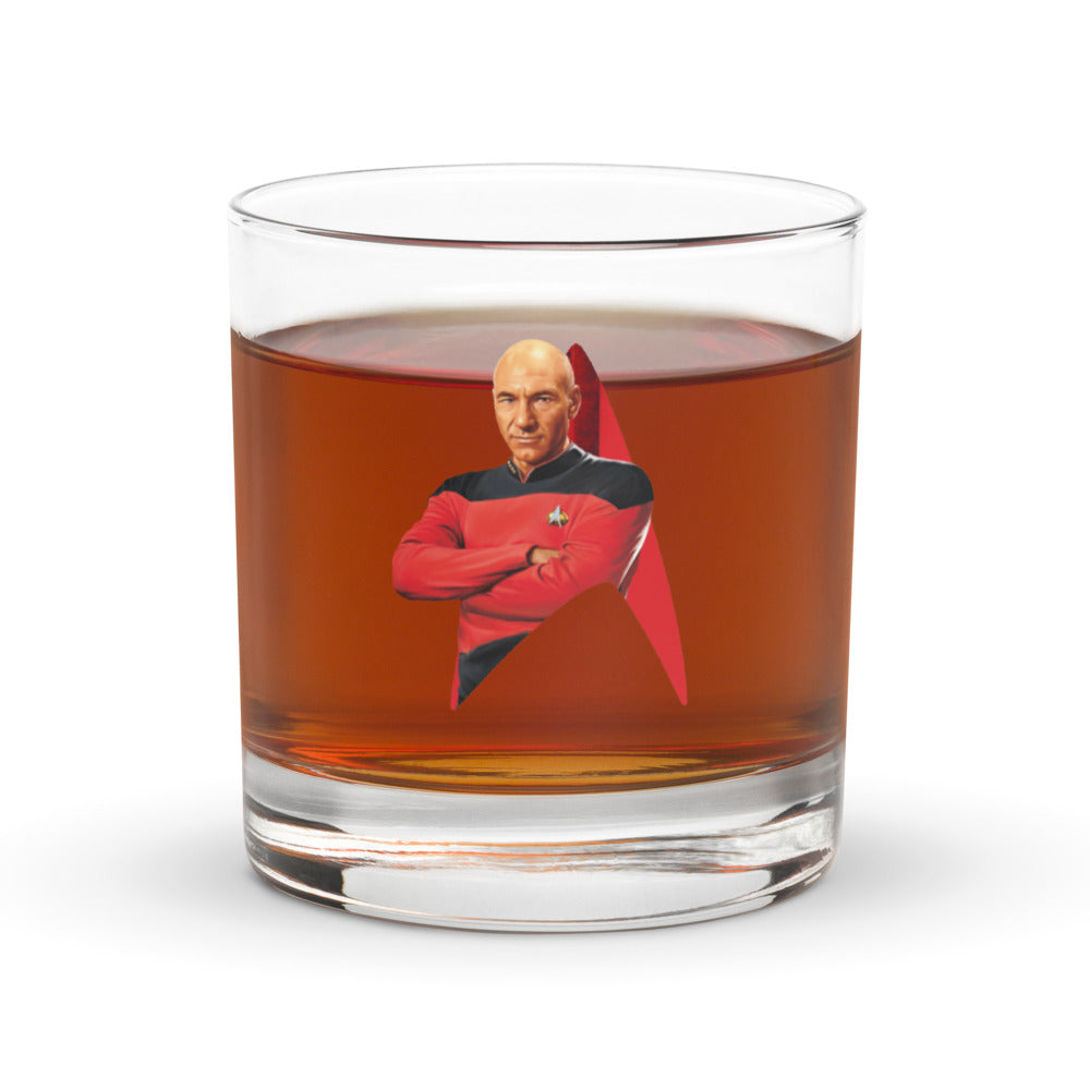 Star Trek: The Next Generation Picard Rocks Glass